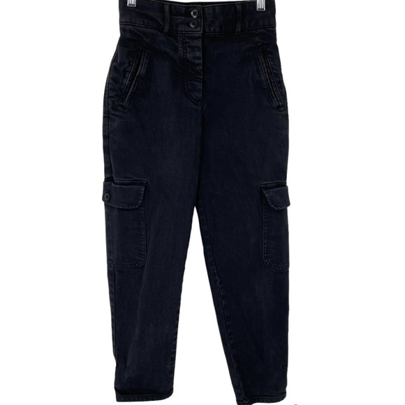 Aritzia Wilfred Free 0 Modern Cargo Pant Black - Picture 3 of 12